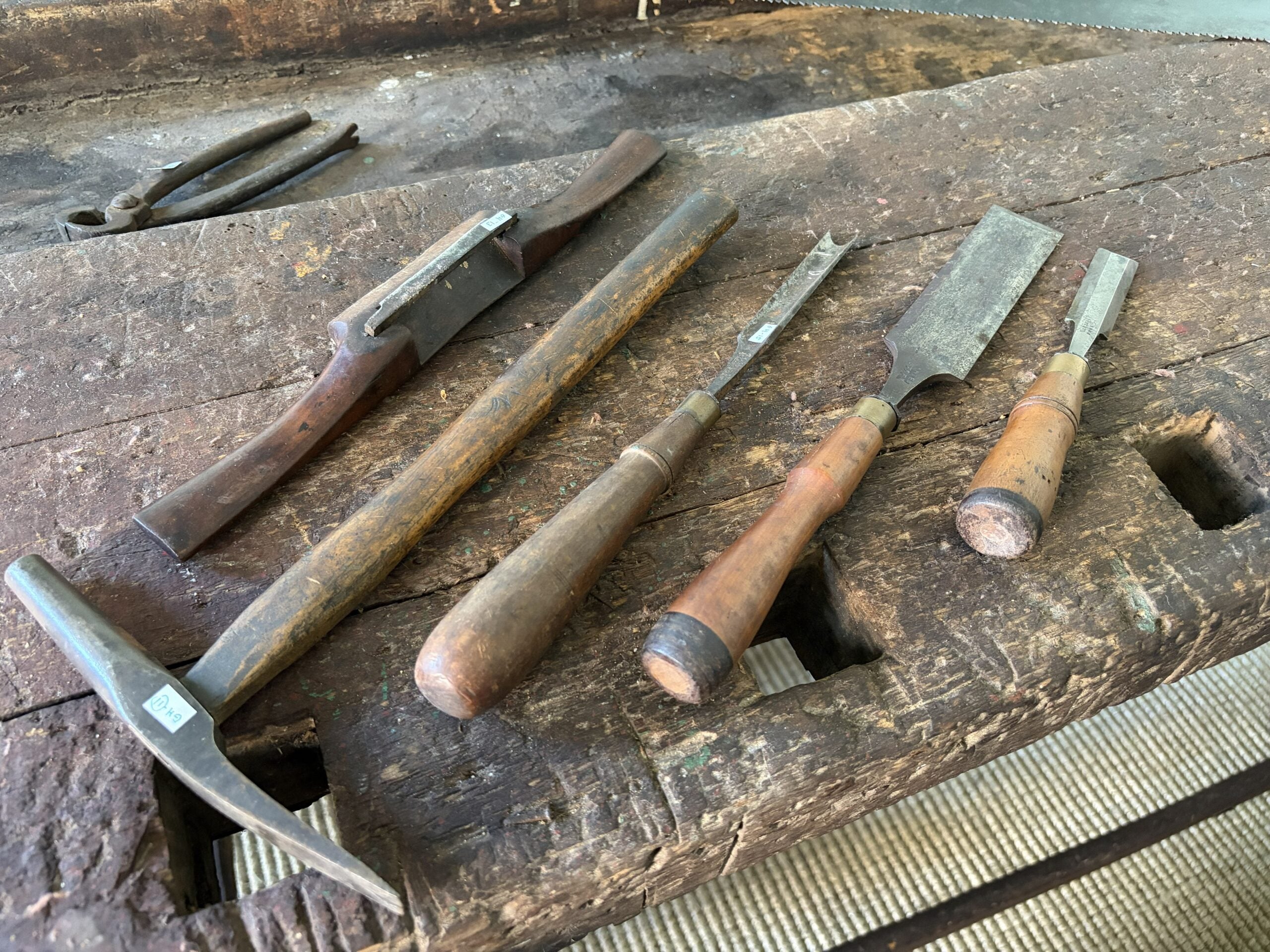 Tools on workbench